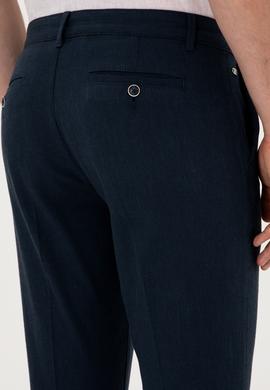 Erkek Lacivert Kanvas Pantolon - 50300476084