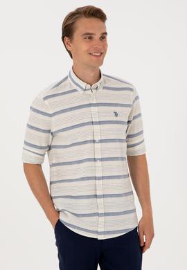 Erkek İndigo Uzun Kollu Gömlek - 50300198008