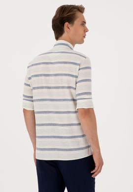 Erkek İndigo Uzun Kollu Gömlek - 50300198008