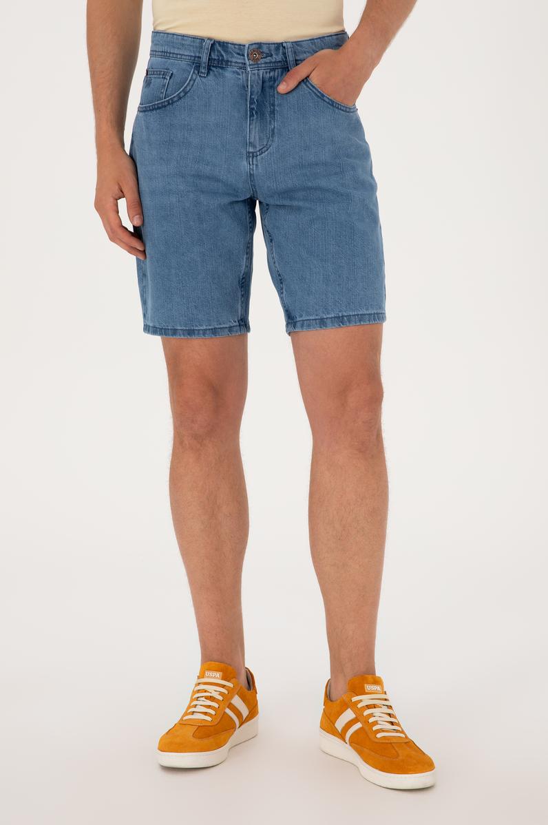 Erkek Mavi Jean Şort