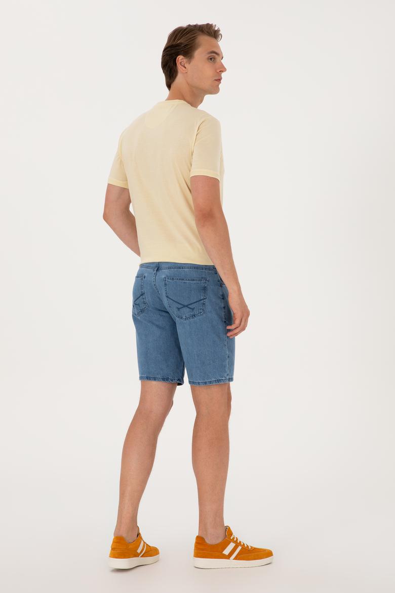 Erkek Mavi Jean Şort - 50304411008