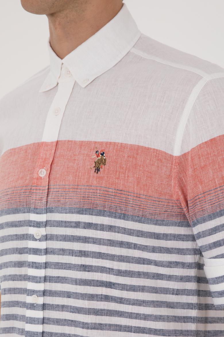 Erkek Kırmızı Uzun Kollu Gömlek - 50300105022