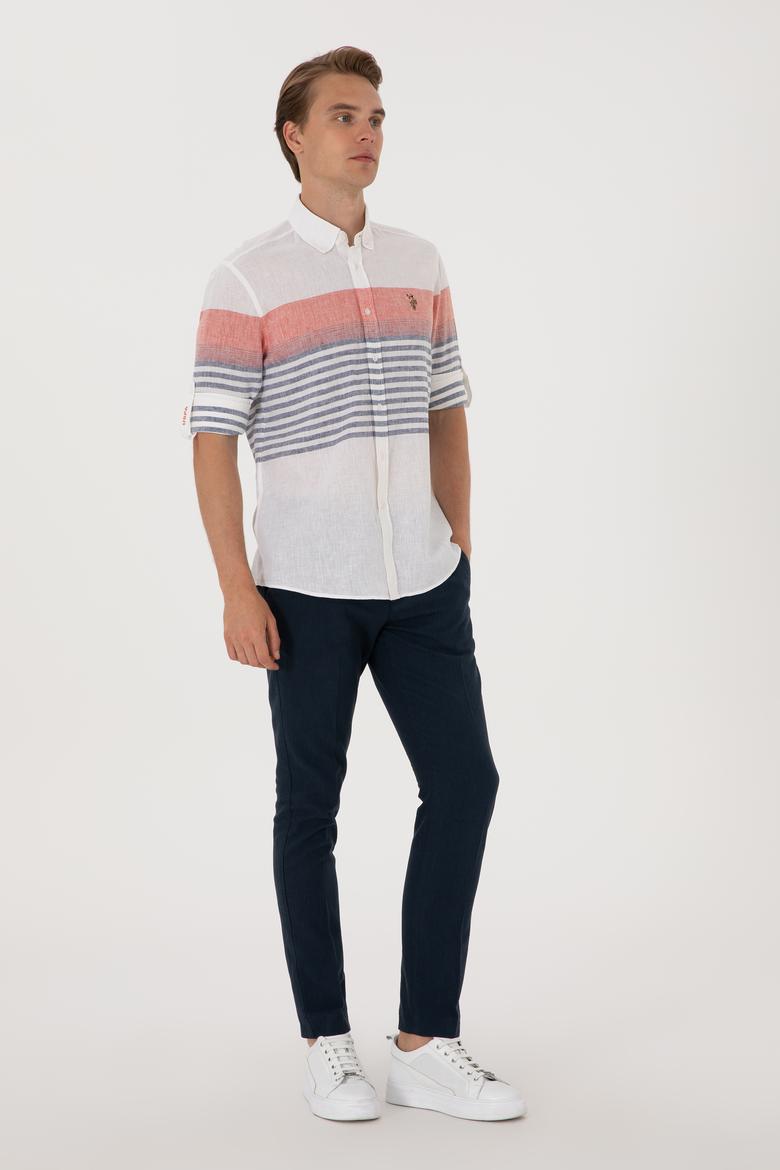 Erkek Kırmızı Uzun Kollu Gömlek - 50300105022