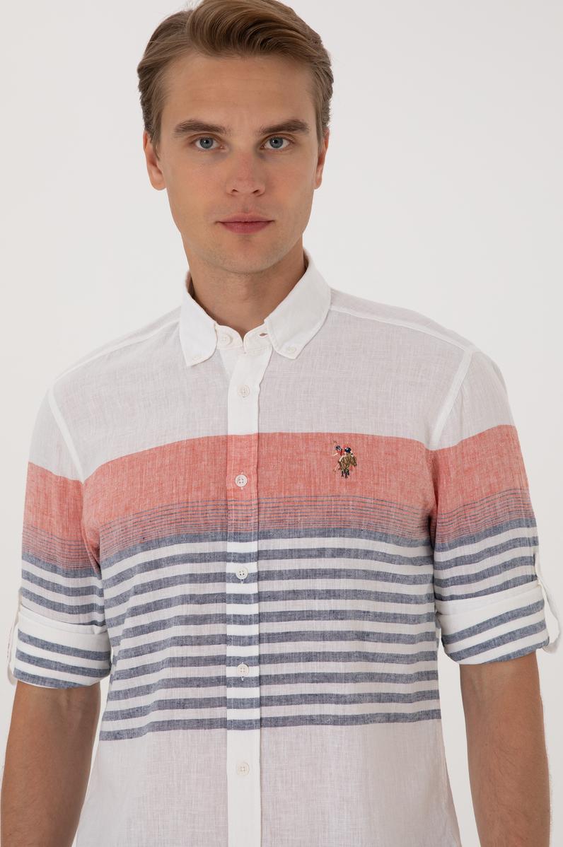 Erkek Kırmızı Uzun Kollu Gömlek