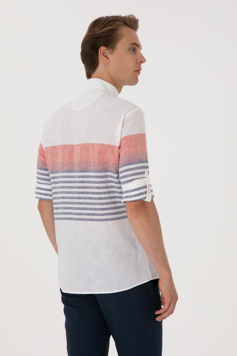 Erkek Kırmızı Uzun Kollu Gömlek - 50300105022