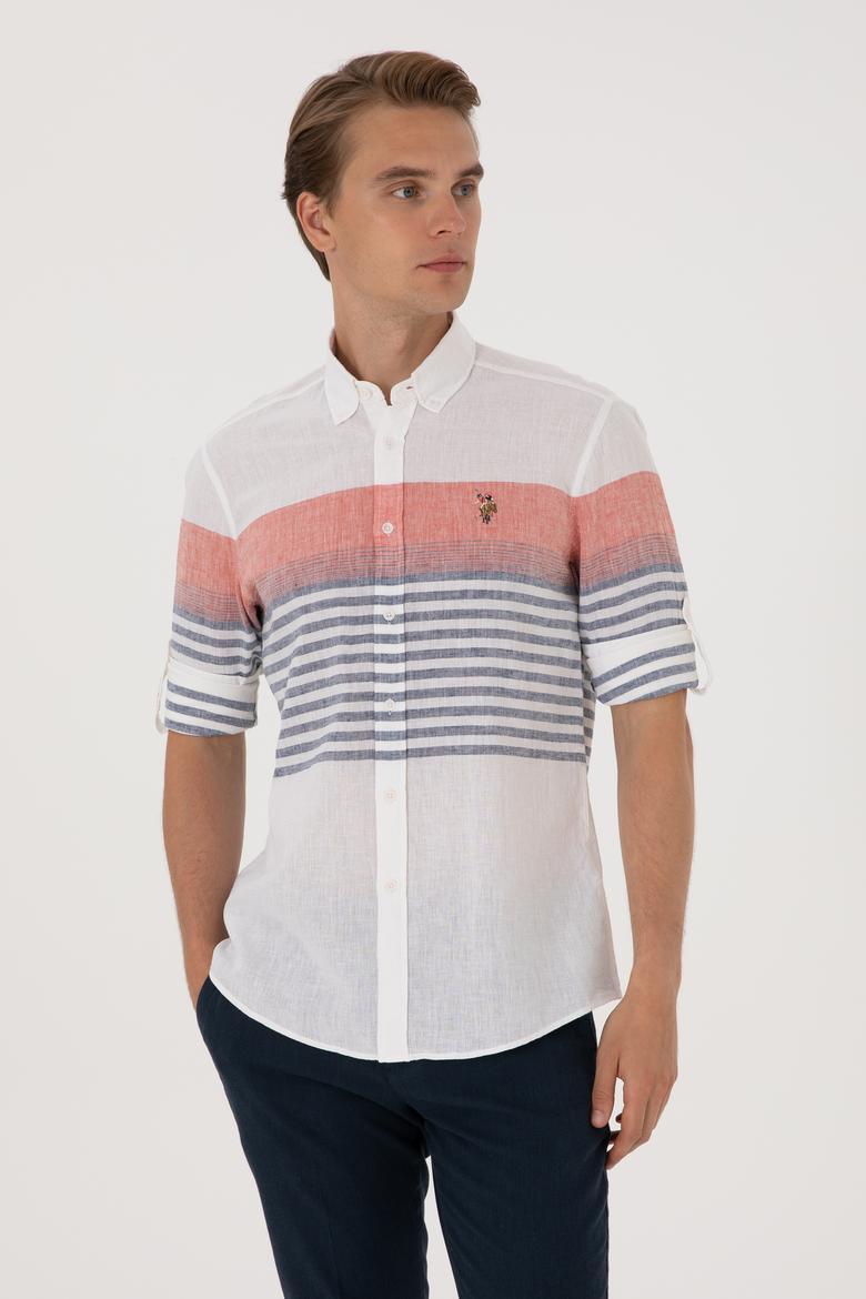 Erkek Kırmızı Uzun Kollu Gömlek - 50300105022