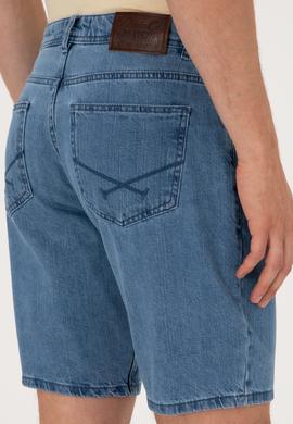 Erkek Mavi Jean Şort - 50304411008