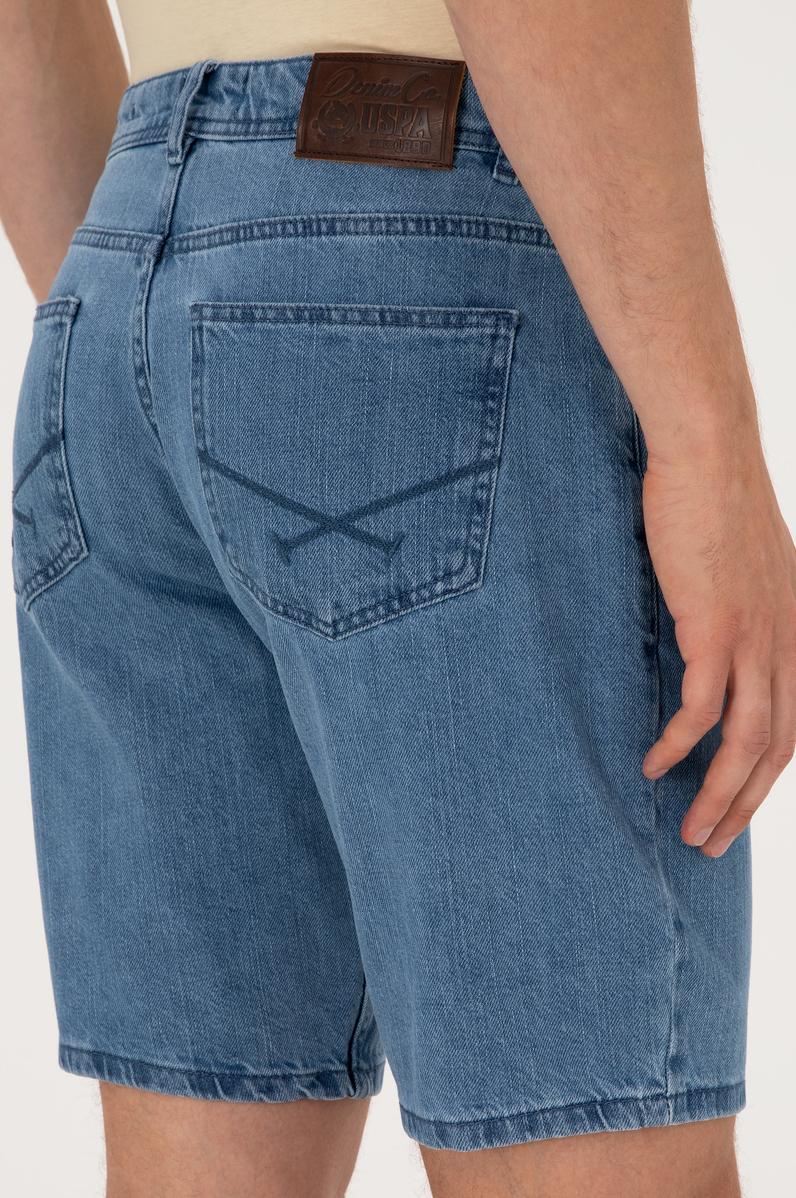 Erkek Mavi Jean Şort