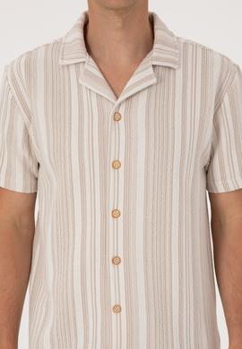 Erkek Bej Örme Gömlek - 50306895011