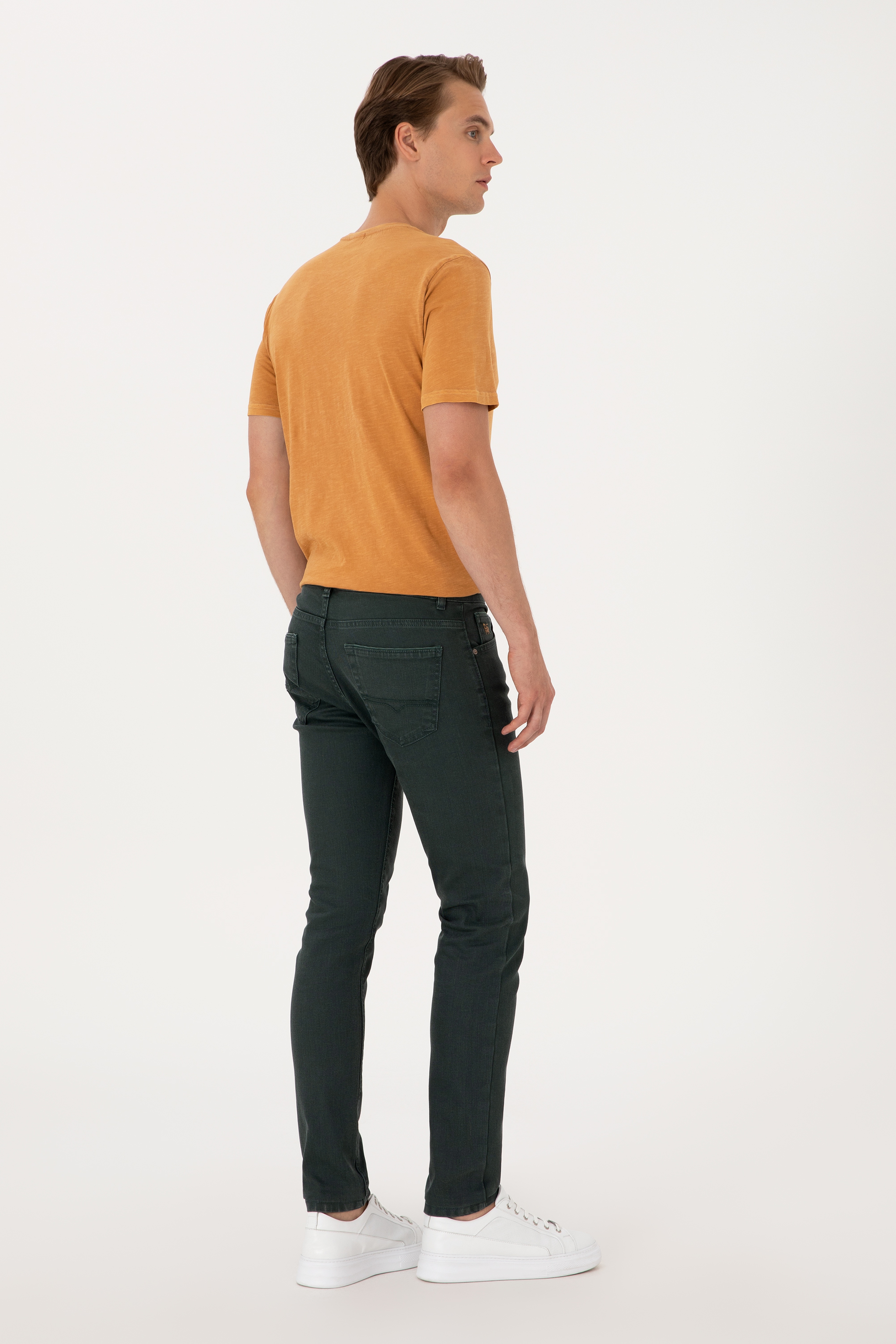 Erkek Yeşil Jean Pantolon - Image 4