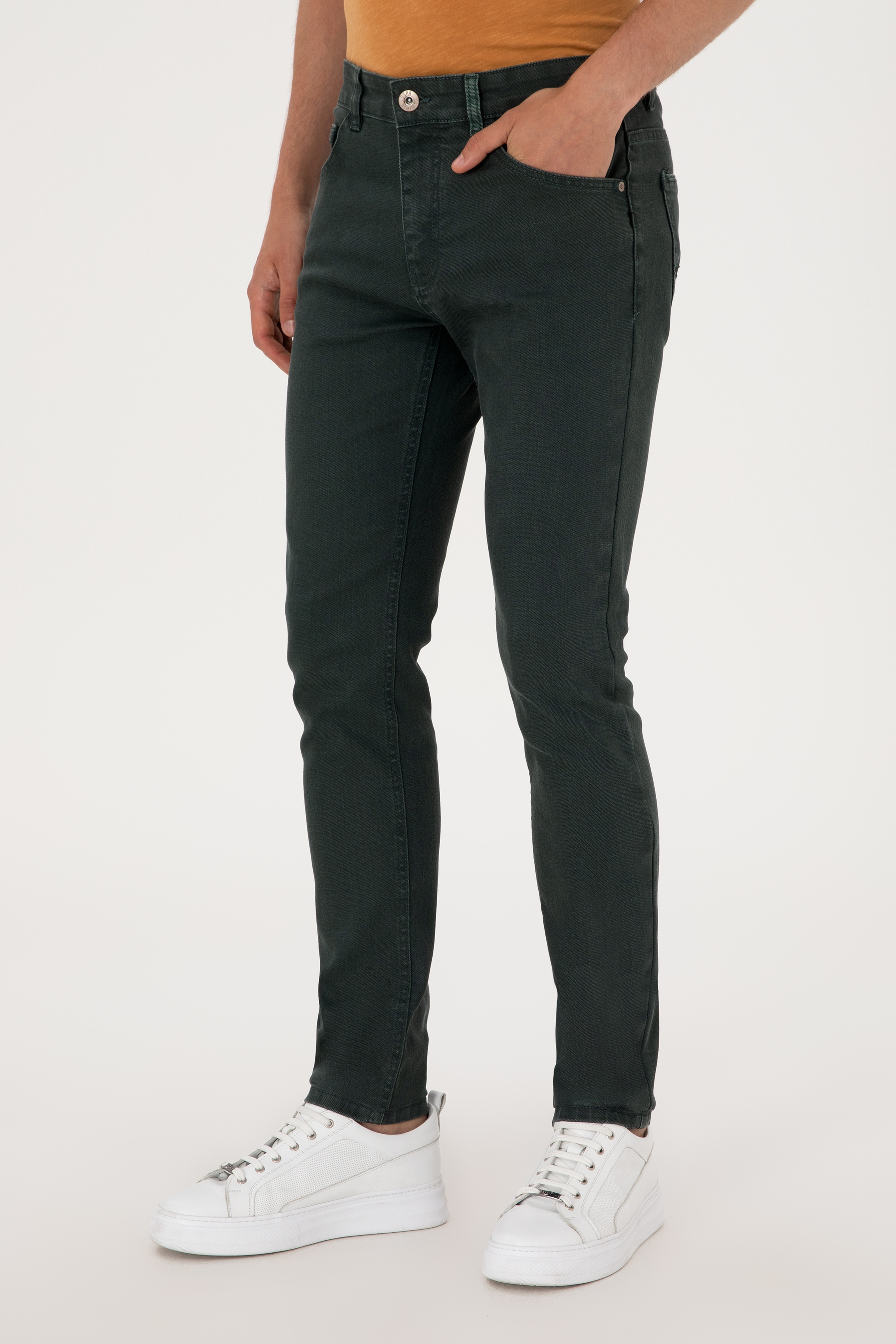 Erkek Yeşil Jean Pantolon - Image 2