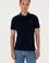 Erkek Slim Fit Polo Yaka Koyu Lacivert Basic Tişört