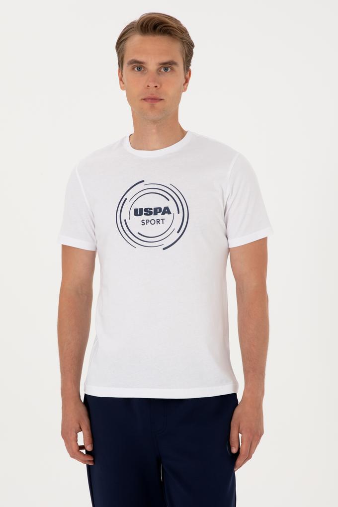 Erkek Regular Fit Bisiklet Yaka Beyaz Tişört