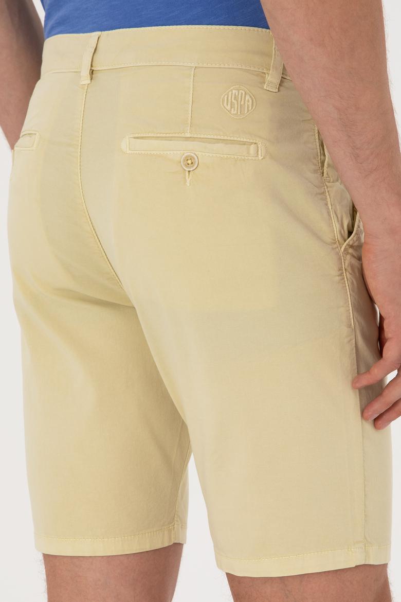 Erkek Açık Haki Dokuma Şort - 50299183030