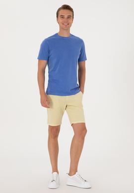 Erkek Açık Haki Dokuma Şort - 50299183030