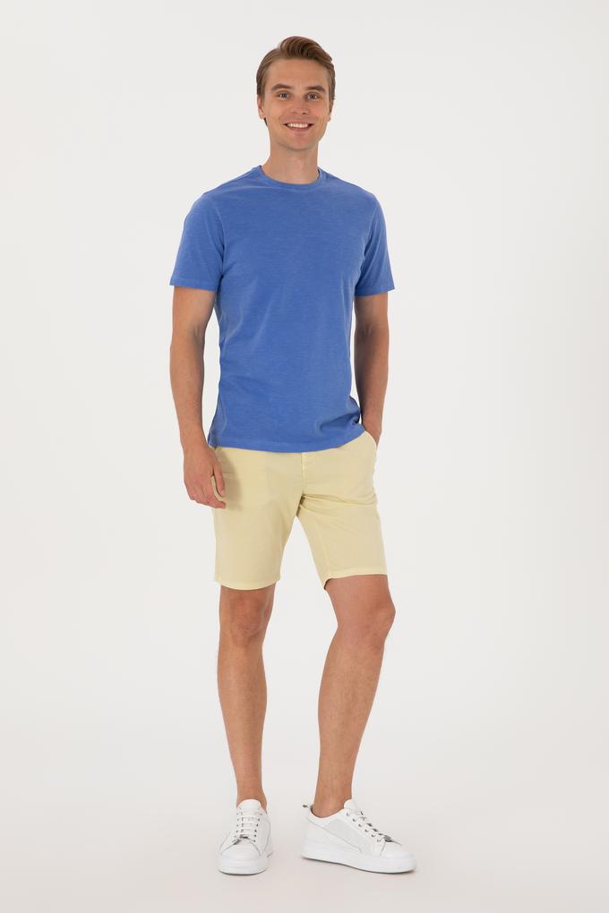 Erkek Açık Haki Dokuma Şort