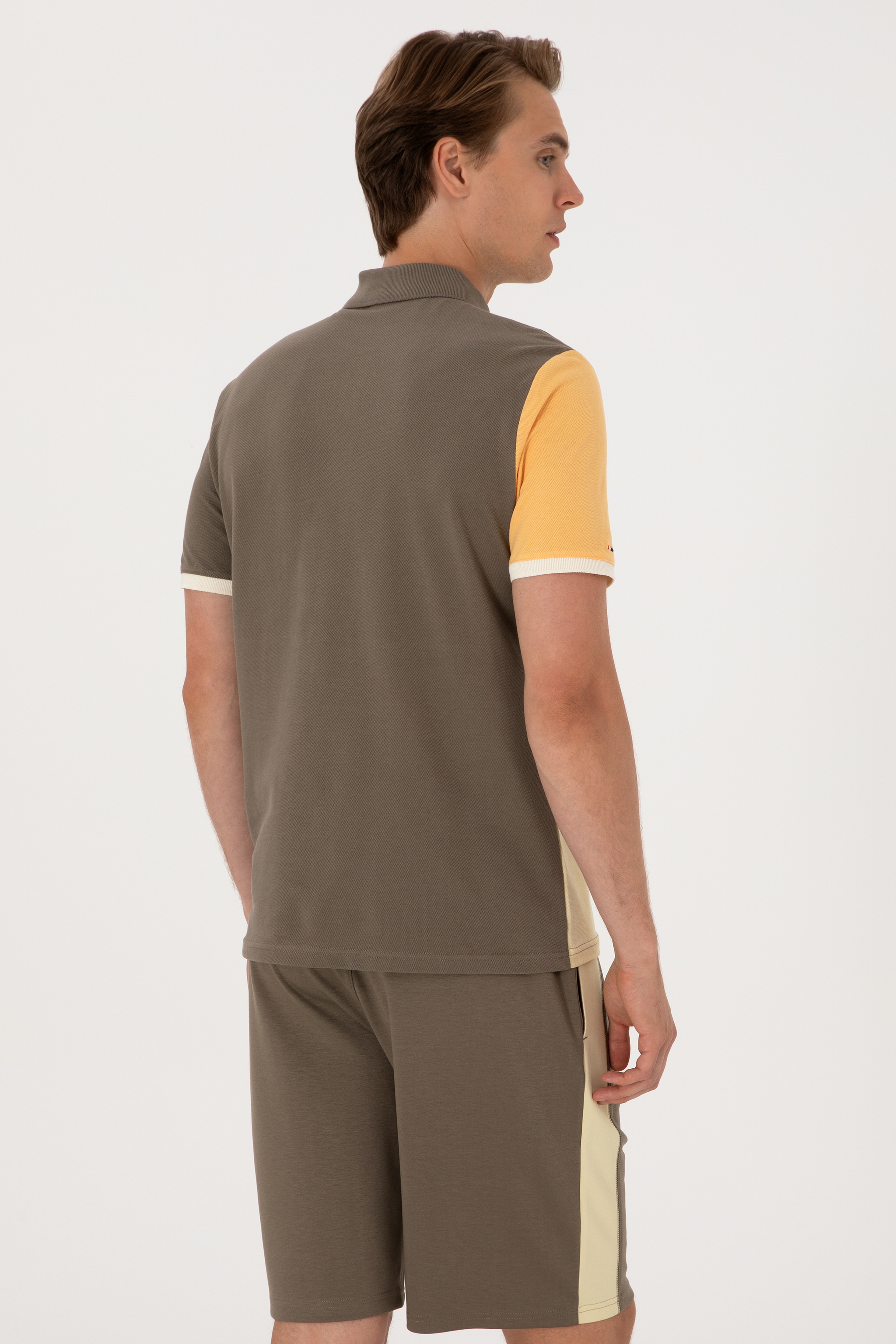 Erkek Regular Fit Vizon Polo Yaka Tişört