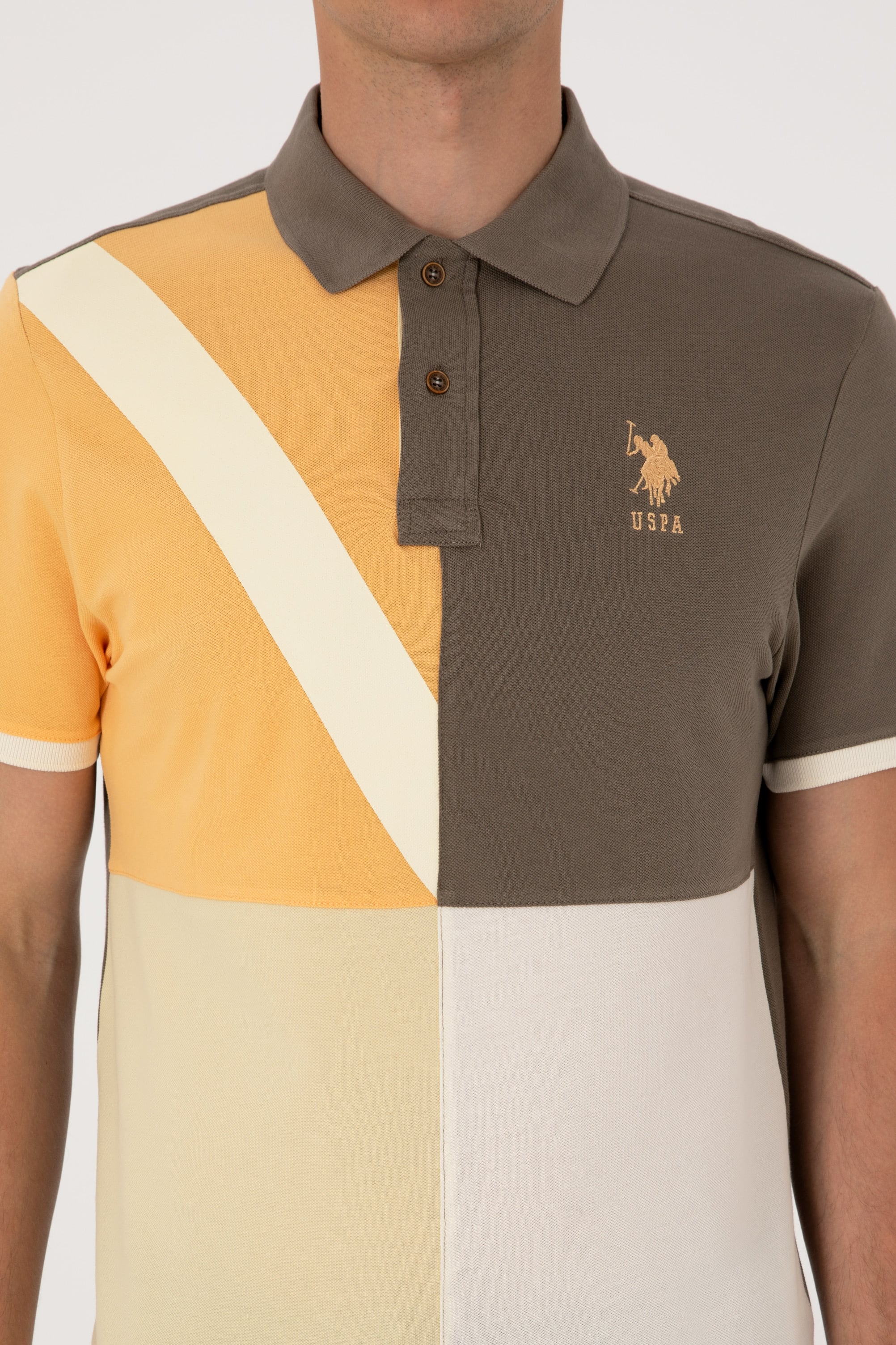 Erkek Regular Fit Vizon Polo Yaka Tişört