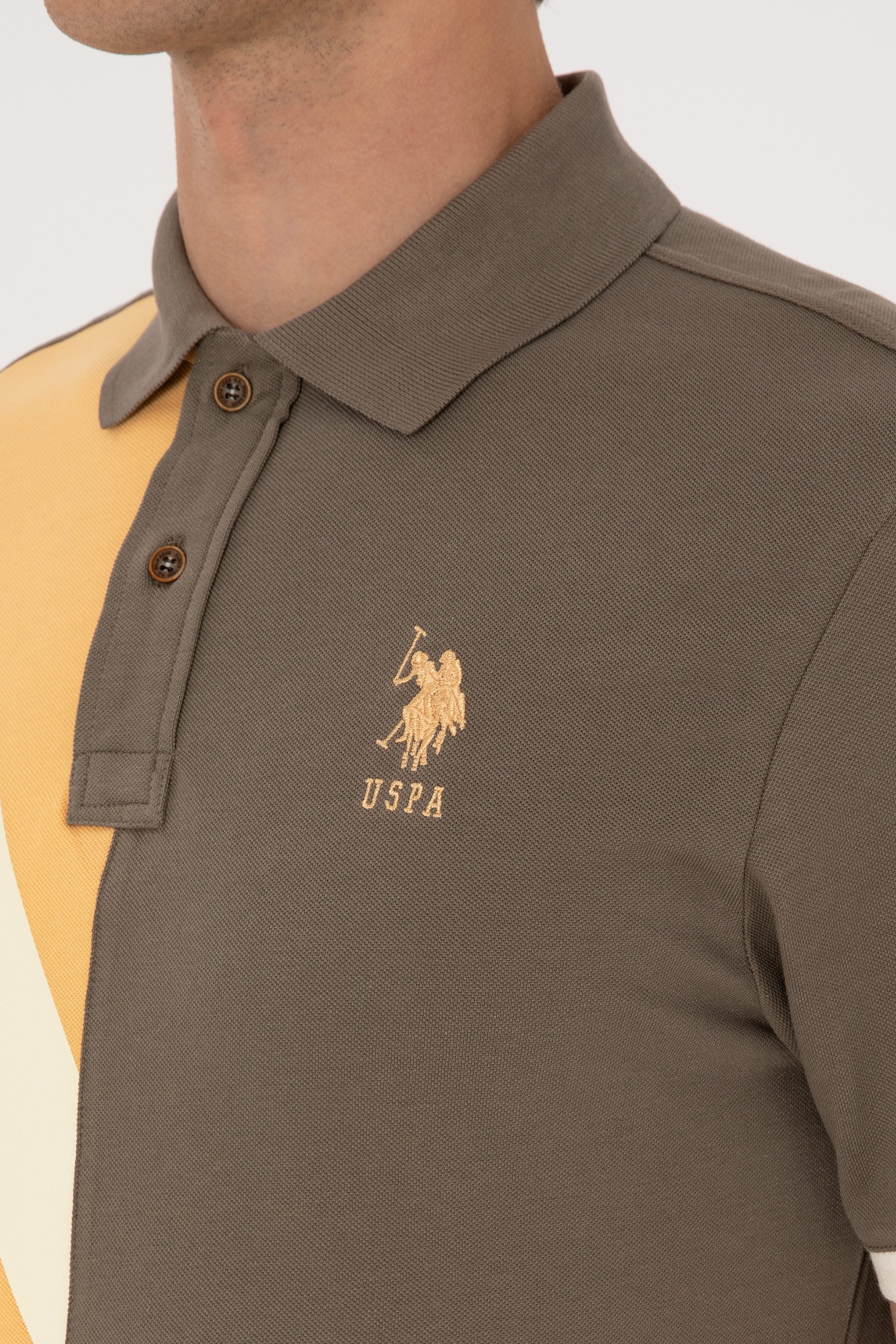 Erkek Regular Fit Vizon Polo Yaka Tişört - Image 7