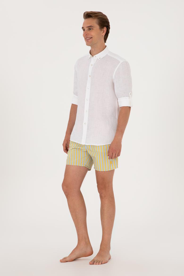 Erkek Sarı Deniz Şortu