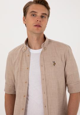 Erkek Camel Uzun Kollu Gömlek - 50300139016