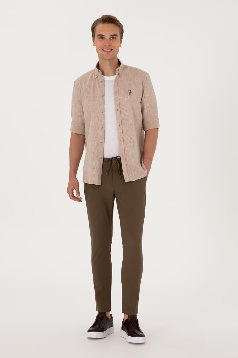 Erkek Camel Uzun Kollu Gömlek - 50300139016