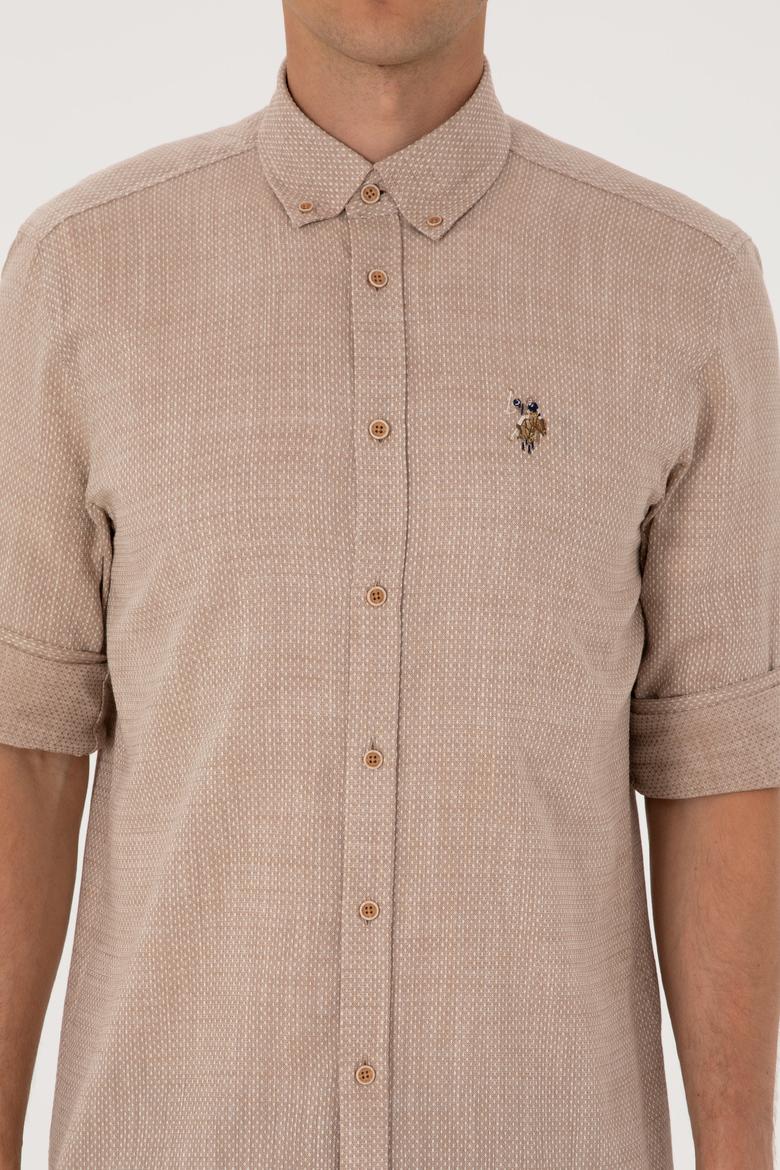 Erkek Camel Uzun Kollu Gömlek - 50300139016