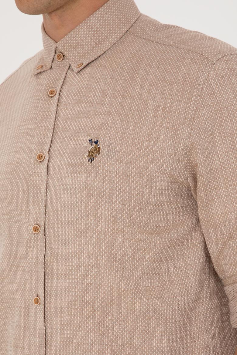 Erkek Camel Uzun Kollu Gömlek - 50300139016