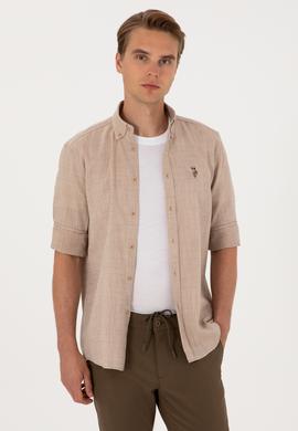 Erkek Camel Uzun Kollu Gömlek - 50300139016