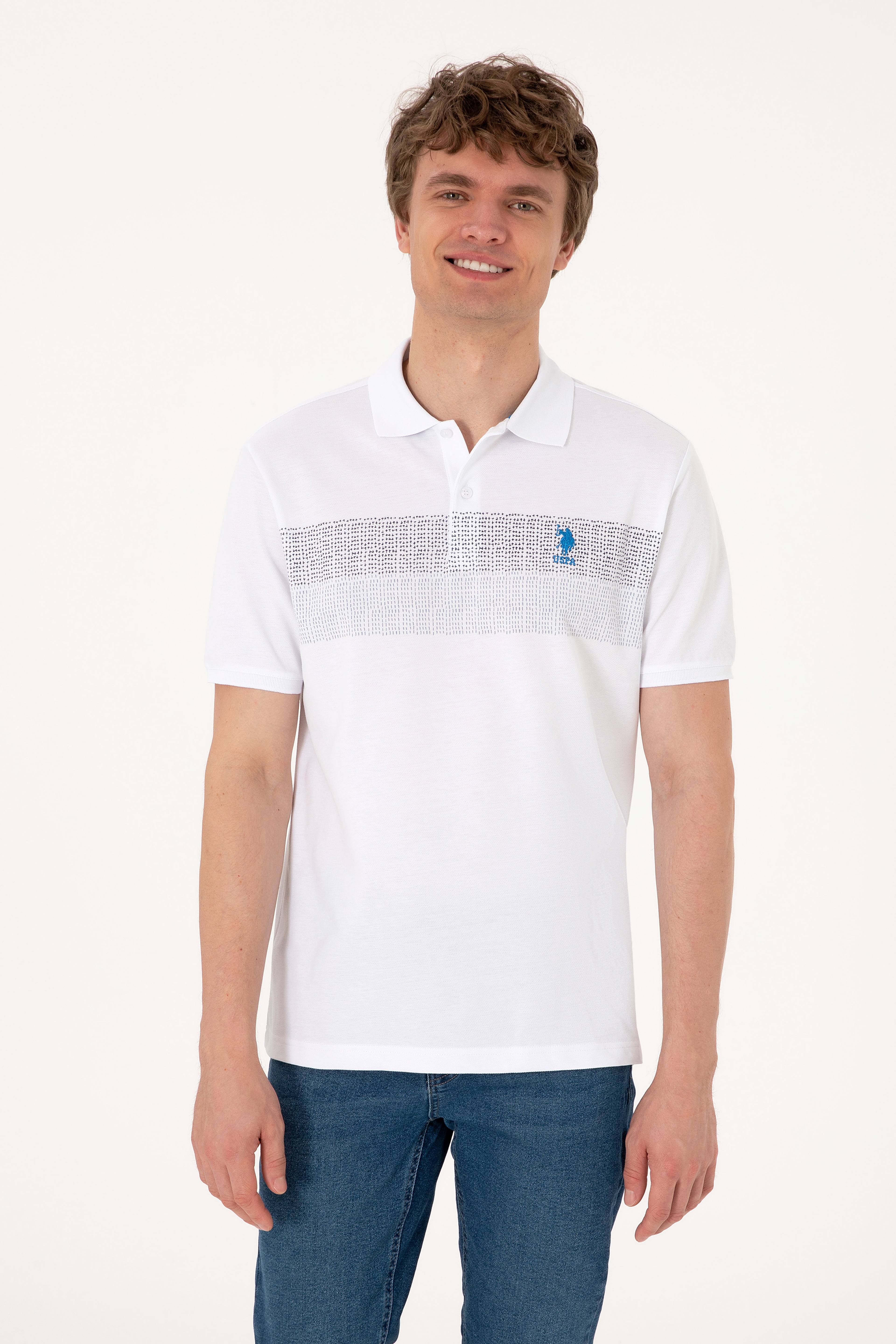 Erkek Regular Fit Lacivert Polo Yaka Tişört - Image 1
