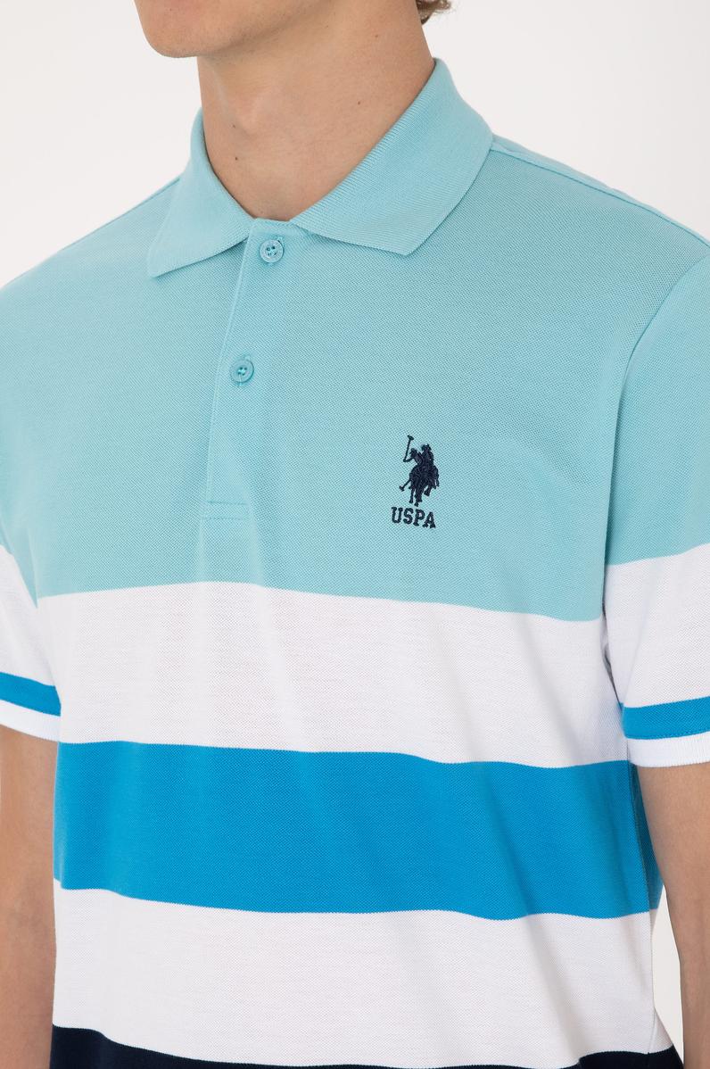Erkek Regular Fit Aqua Polo Yaka Tişört