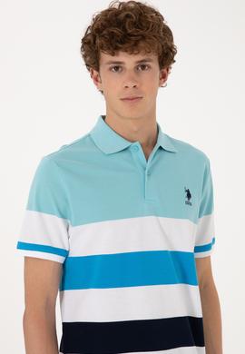Erkek Regular Fit Aqua Polo Yaka Tişört - 50306820008