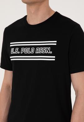 Erkek Regular Fit Siyah Bisiklet Yaka Tişört - 50306907022