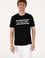 Erkek Regular Fit Siyah Bisiklet Yaka Tişört