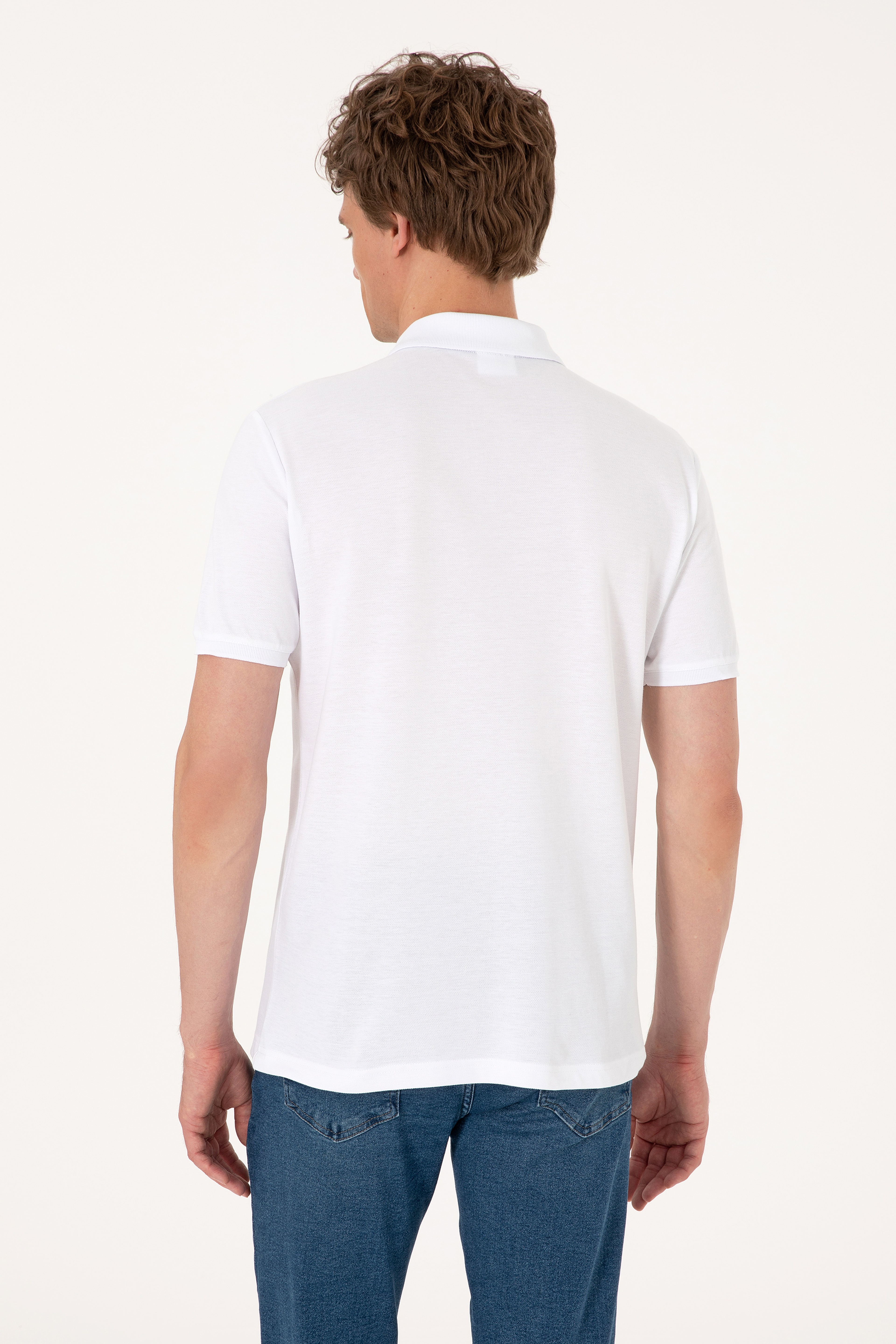 Erkek Regular Fit Mint Polo Yaka Tişört - Image 5