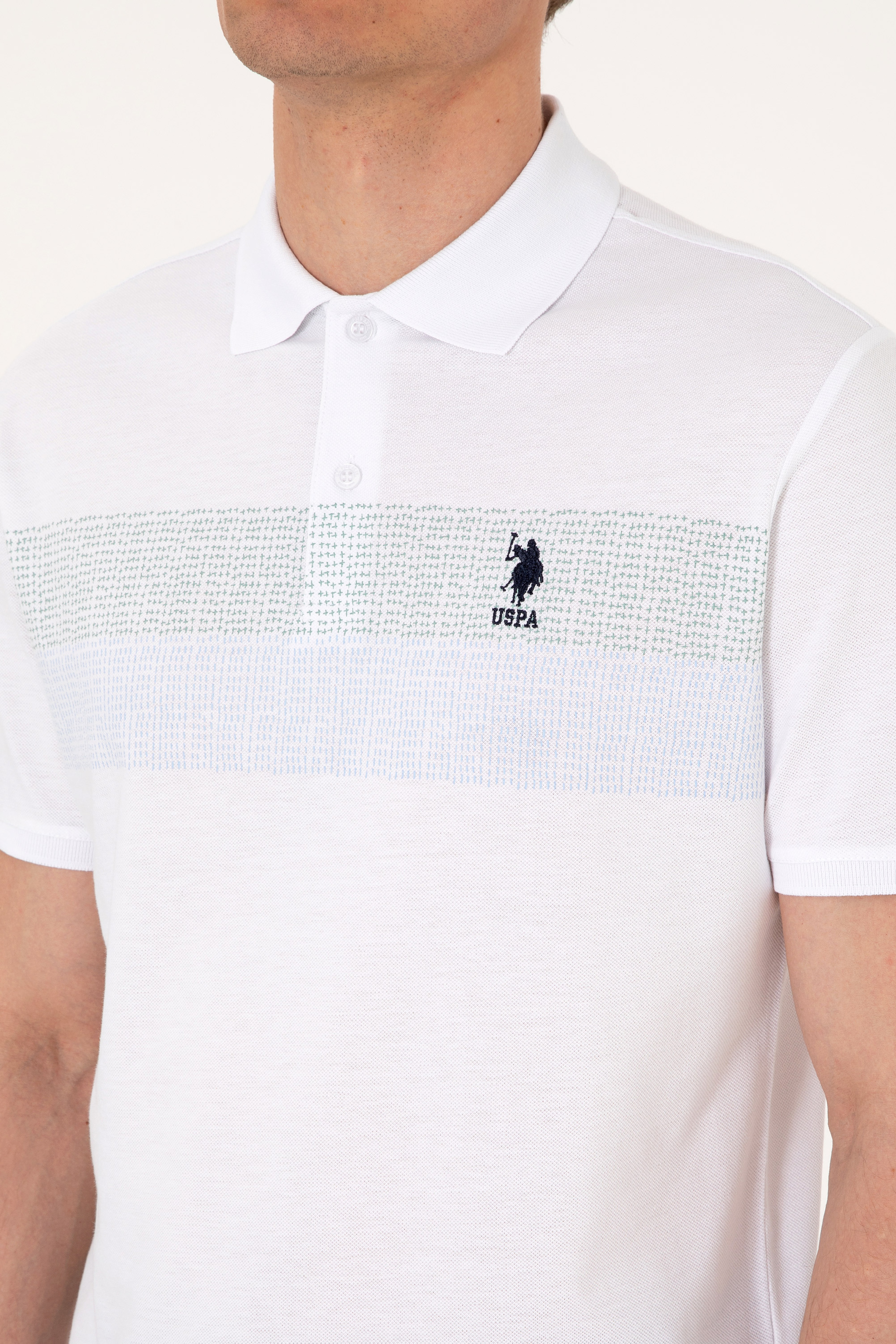 Erkek Regular Fit Mint Polo Yaka Tişört - Image 7