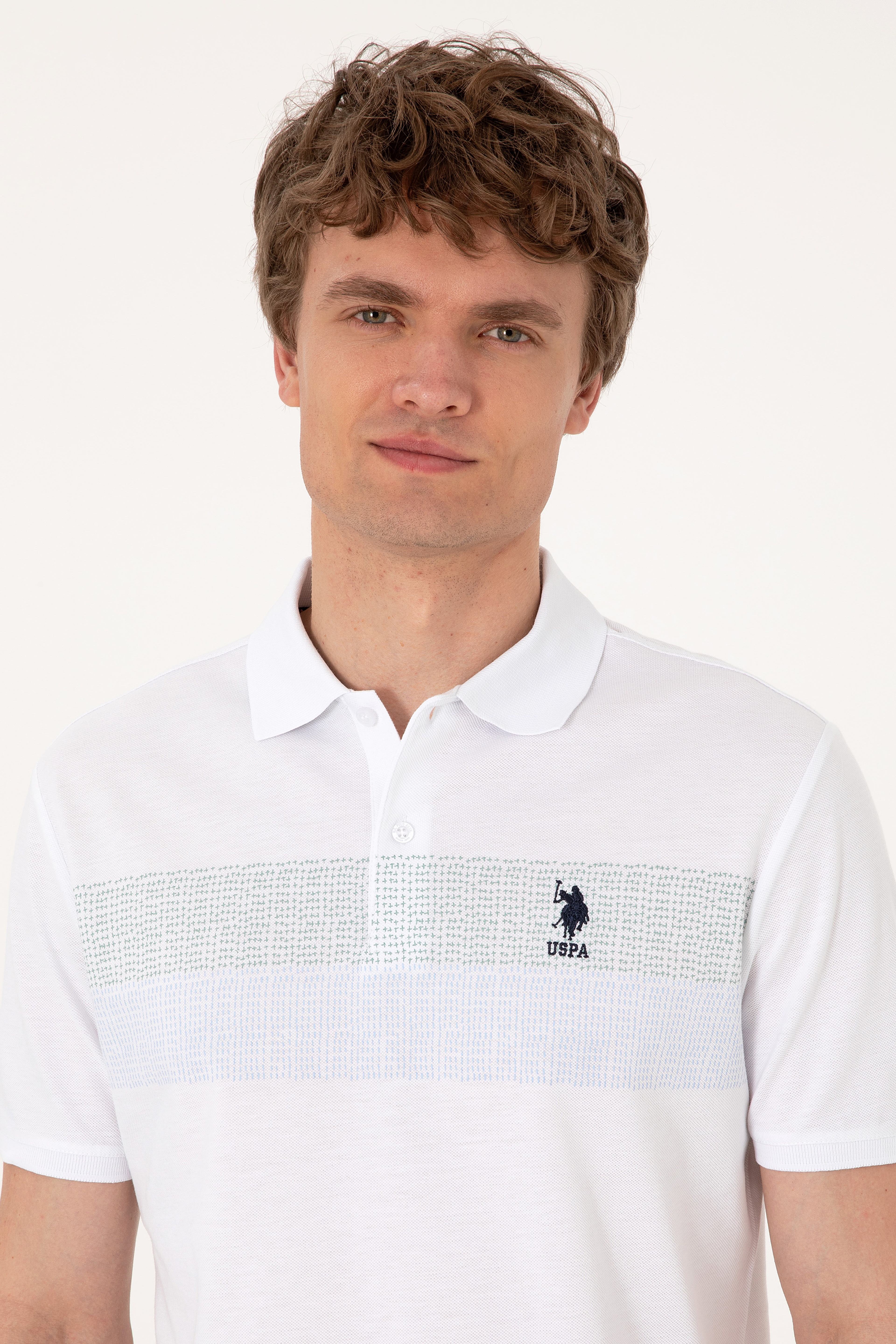 Erkek Regular Fit Mint Polo Yaka Tişört - Image 2