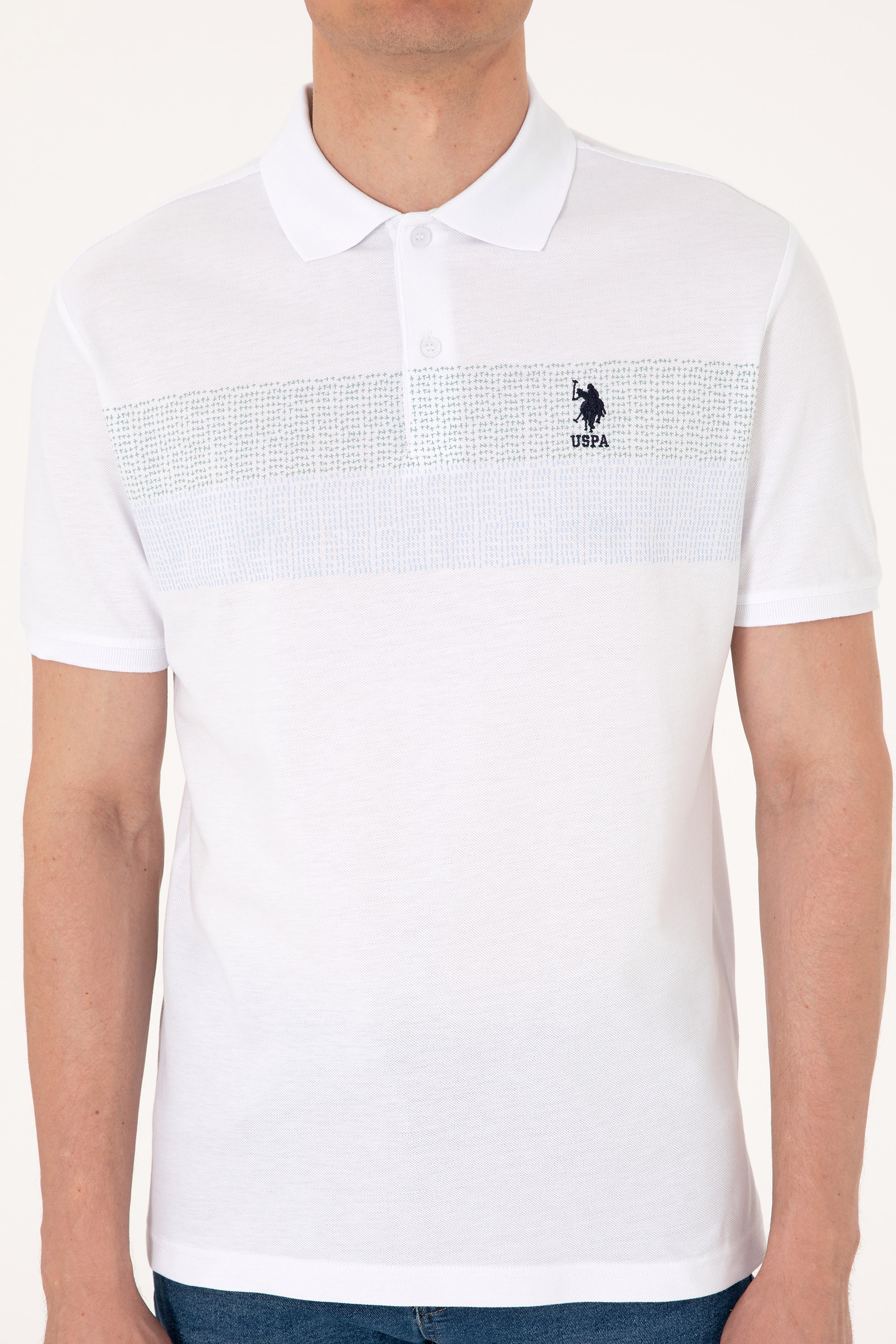 Erkek Regular Fit Mint Polo Yaka Tişört