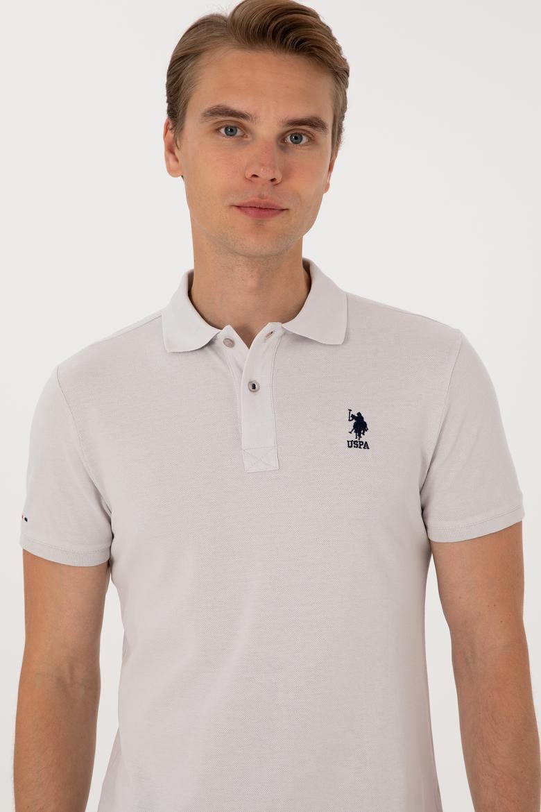 Erkek Açık Gri Basic Tişört - 50298041327