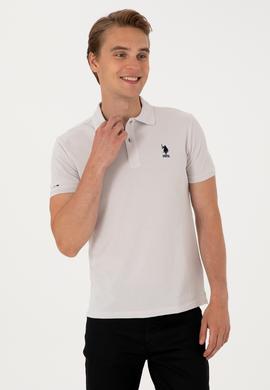 Erkek Açık Gri Basic Tişört - 50298041327