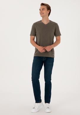 Erkek Vizon Basic Tişört - 50297986069
