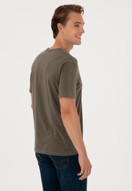 Erkek Vizon Basic Tişört - 50297986069