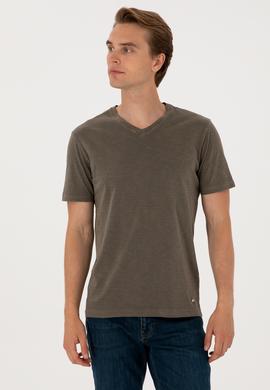 Erkek Vizon Basic Tişört - 50297986069