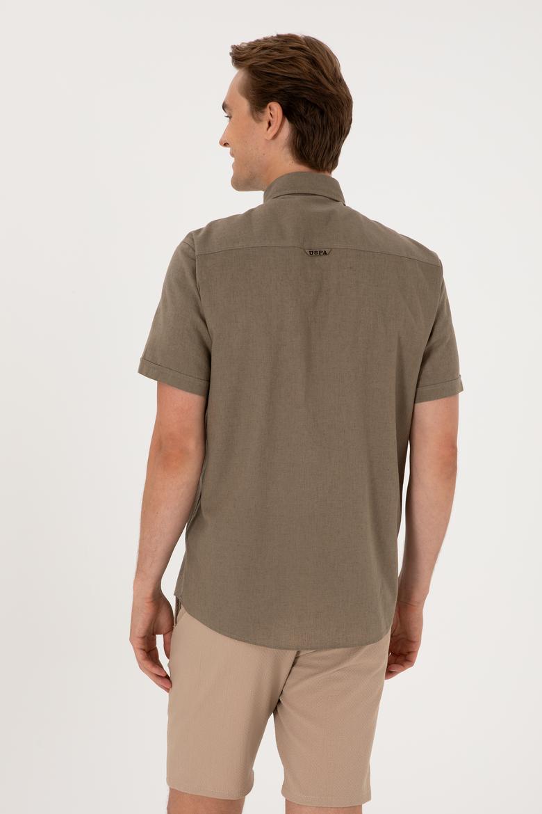 Erkek Vizon Kısa Kollu Gömlek - 50297896041