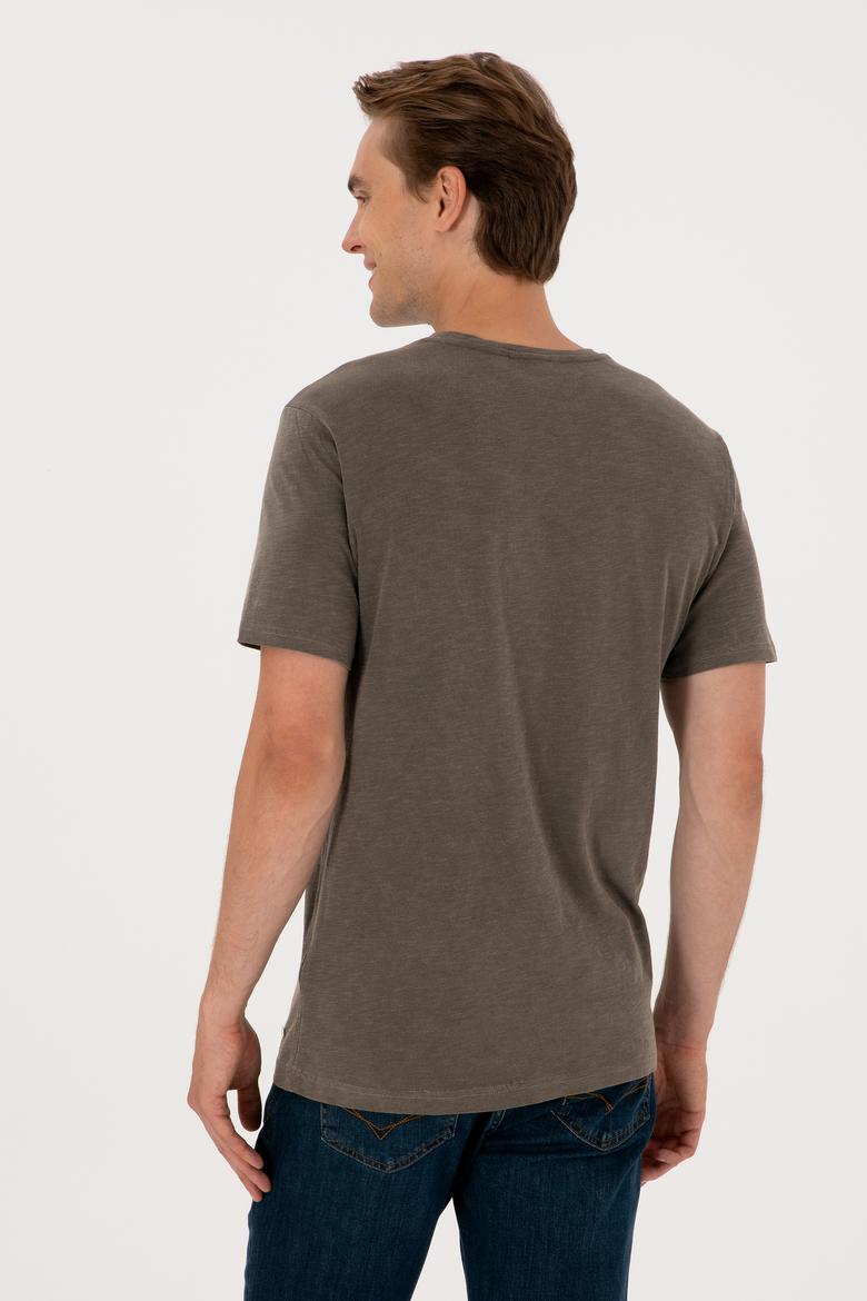 Erkek Vizon Basic Tişört - 50297987063