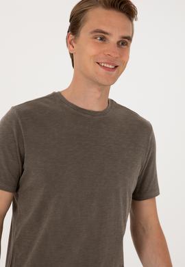 Erkek Vizon Basic Tişört - 50297987063