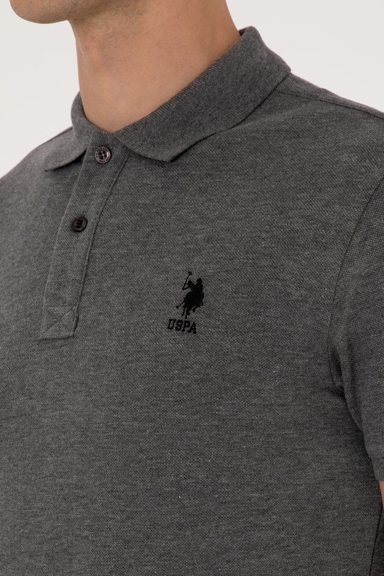 Erkek Antrasit Melanj Basic Tişört - 50298041021