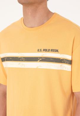 Erkek Comfort Fit Turuncu Bisiklet Yaka Tişört - 50306912029