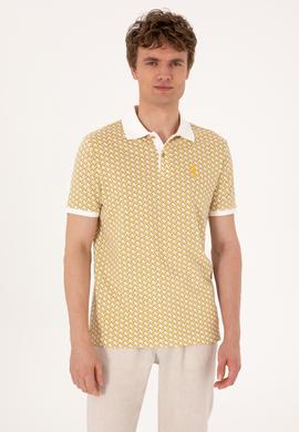 Erkek Regular Fit Açık Haki Polo Yaka Tişört - 50311937009