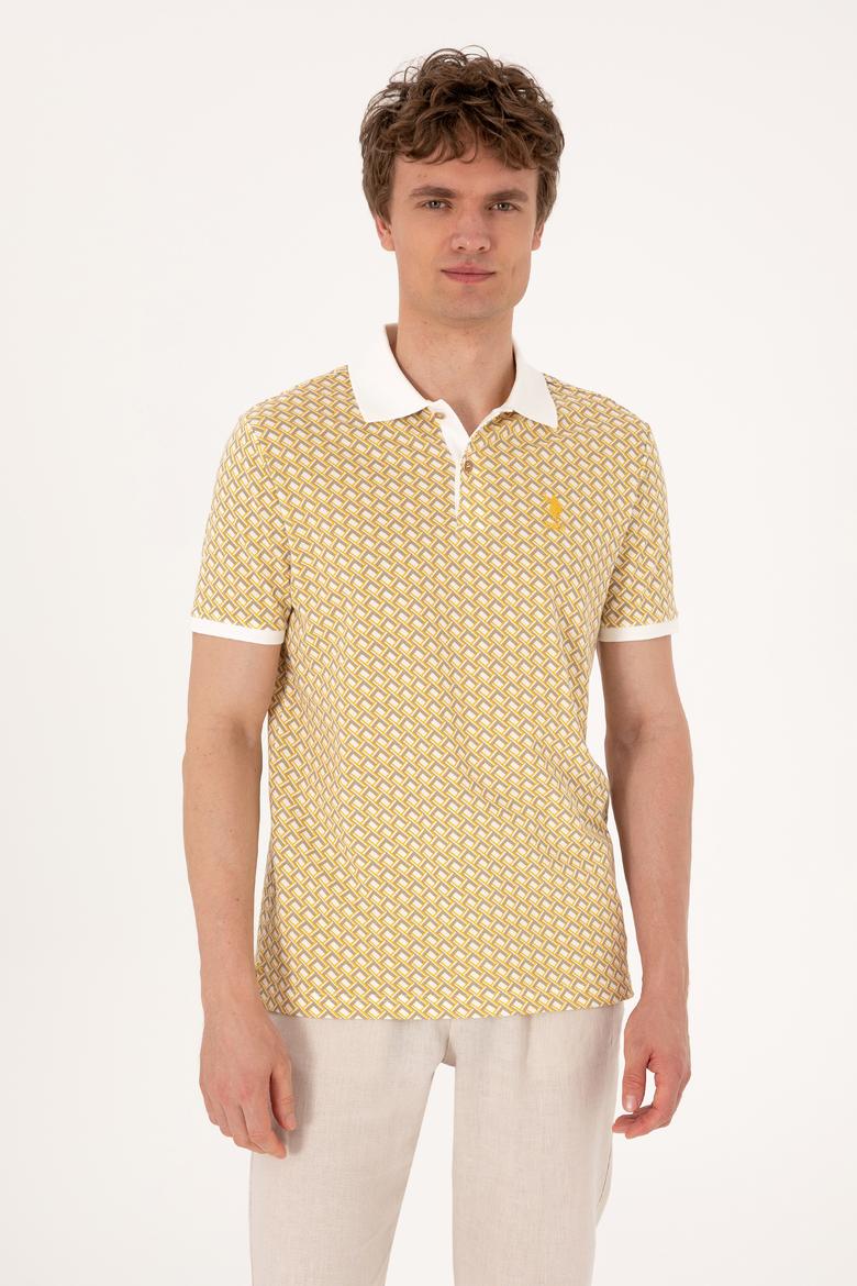 Erkek Regular Fit Açık Haki Polo Yaka Tişört